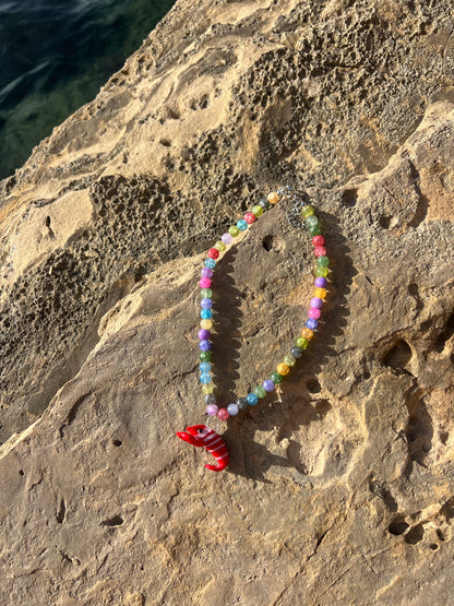 Multicolor Lobster Necklace