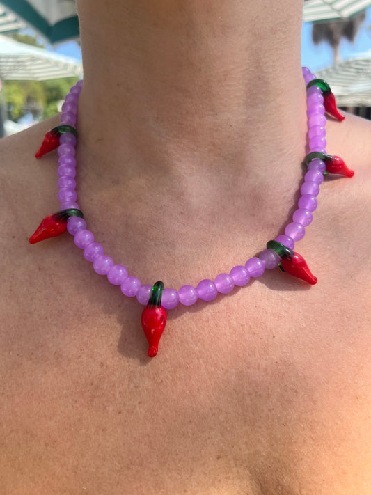 Necklace Chili Purple