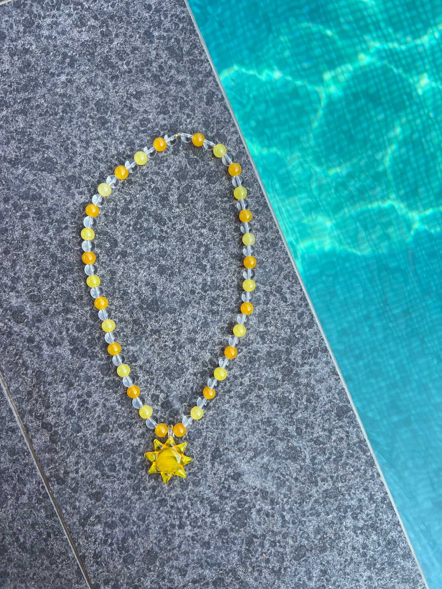 Sun yellow necklace