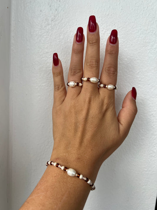 3 x rings + 1 bracelet 45€