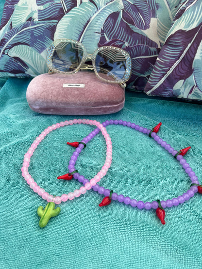 Necklace Chili Purple