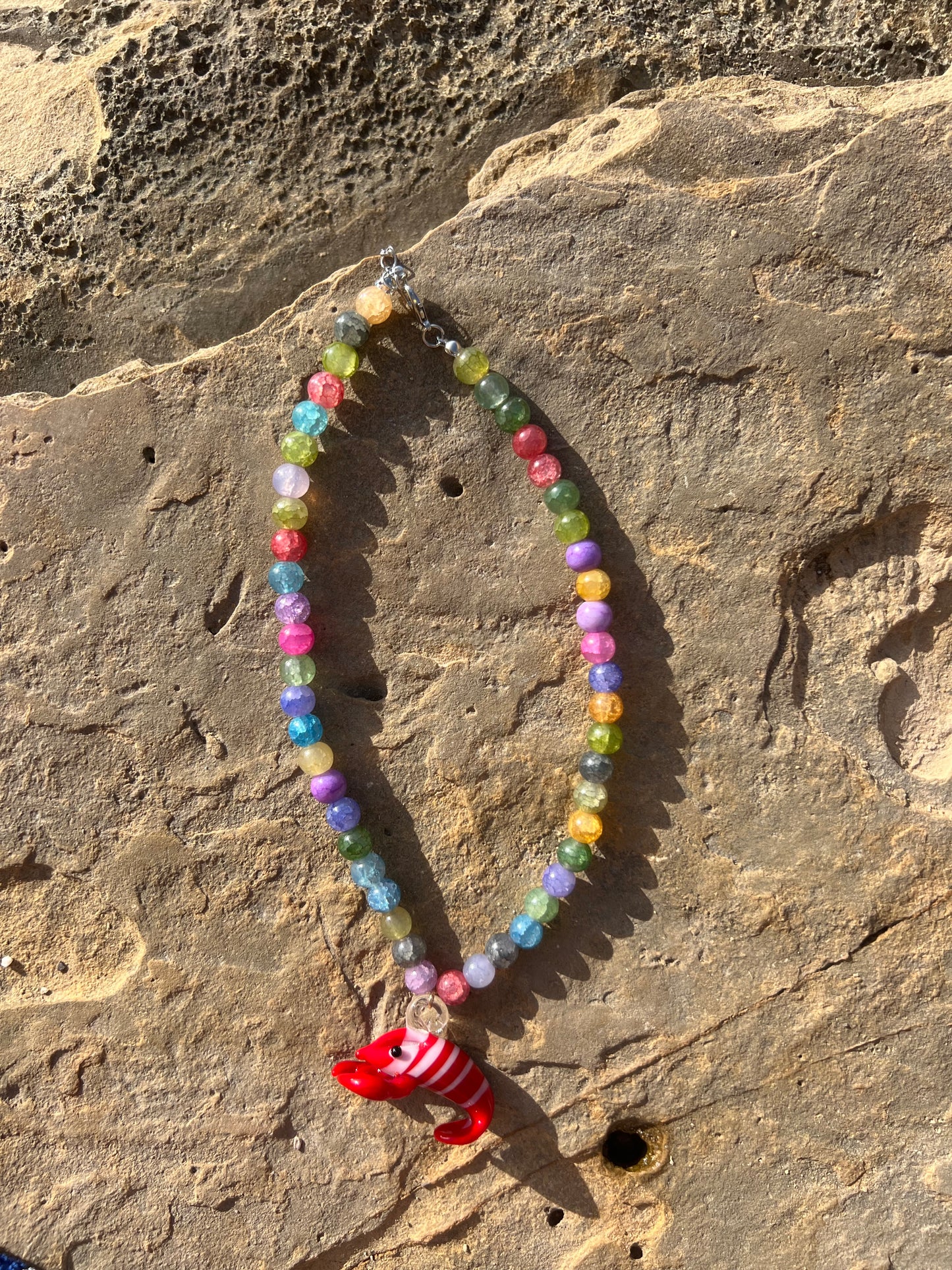 Multicolor Lobster Necklace